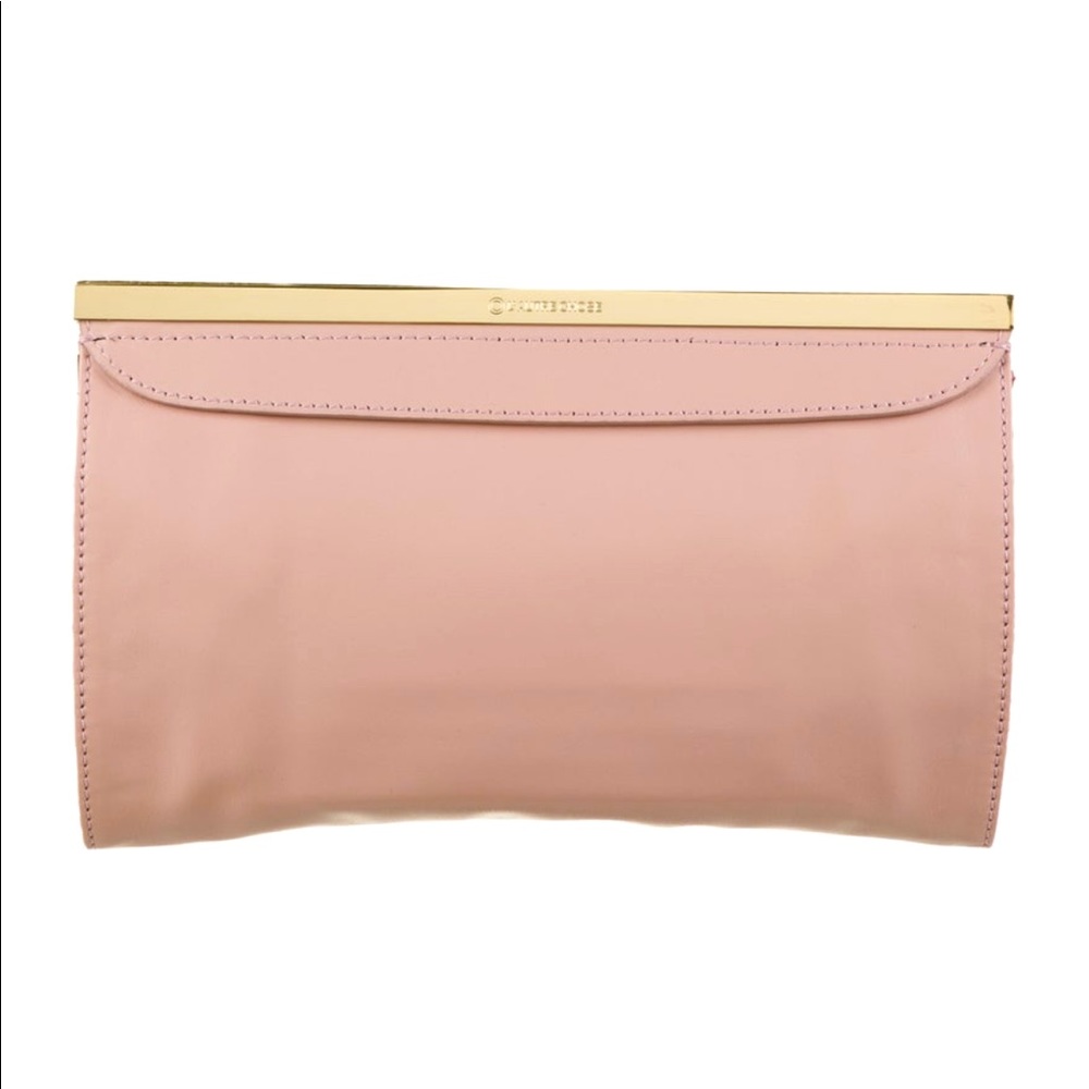 FLASH 🔥 SALE 💥!!! L’Autre Chose light pink leather frame clutch from Paris